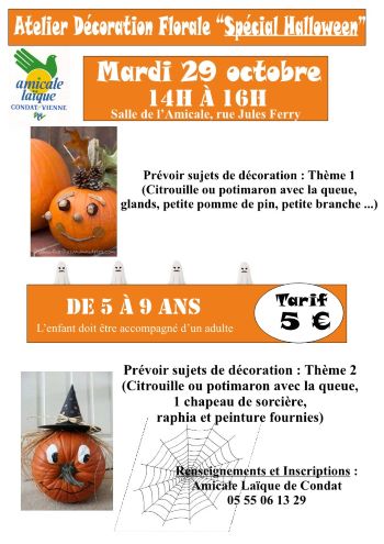 Atelier HALLOWEEN DECO FLORALE