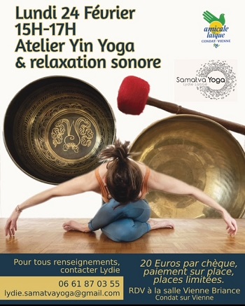 Atelier HATHA & YIN YOGA avec Lydie