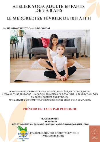 ATELIER YOGA Parents-Enfants avec MARIE